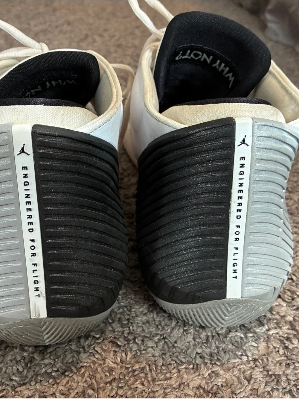 Jordan Men’s White Sneakers with Black Jumpman